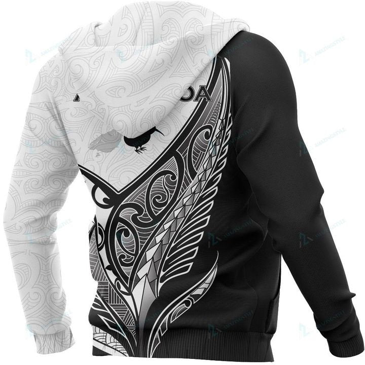 New Zealand Aotearoa Koru Hoodie Maori Fern Kiwi