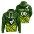 Custom Tailevu Rugby Union Fiji Hoodie Tapa Pattern LT12
