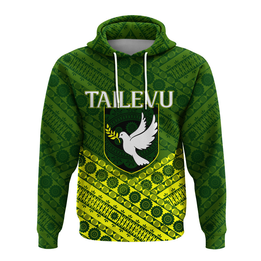 Custom Tailevu Rugby Union Fiji Hoodie Tapa Pattern LT12