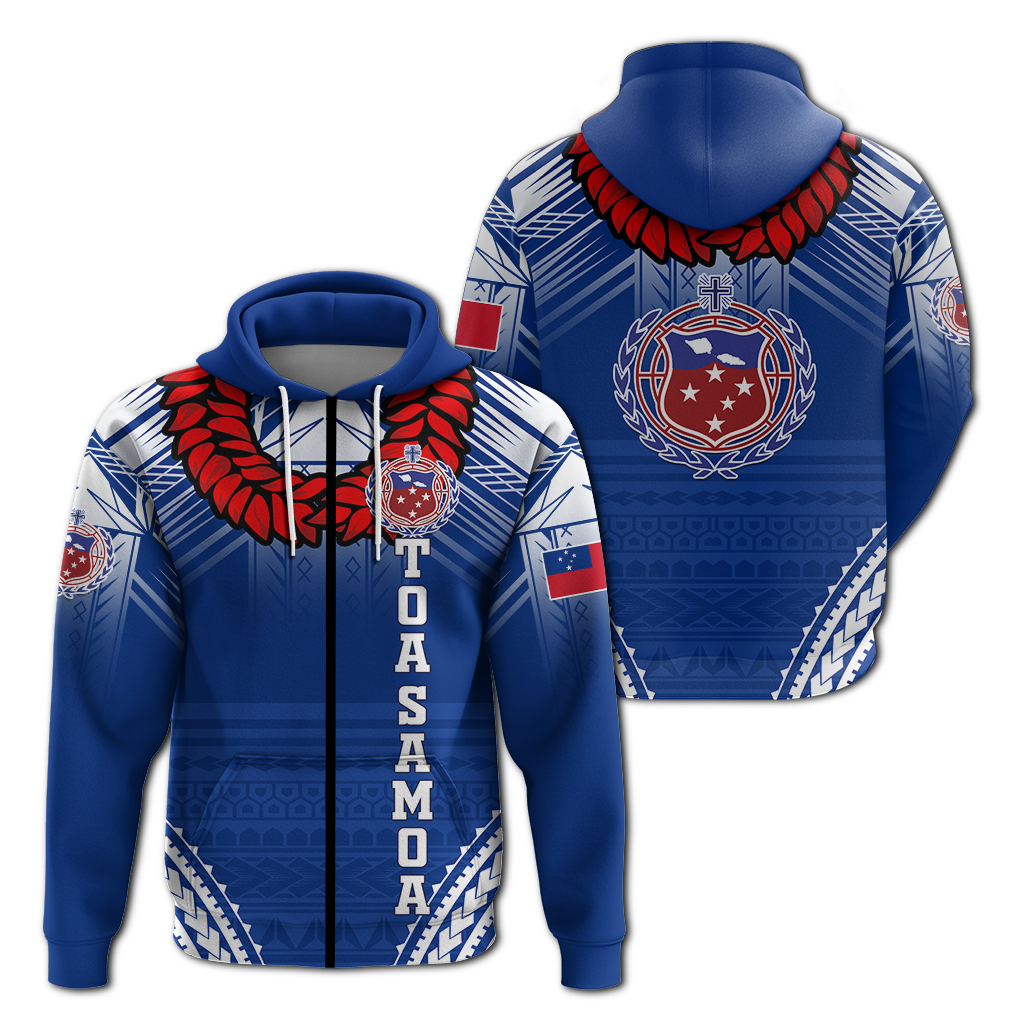 Toa Samoa Rugby Ula Fala Art Hoodie LT12