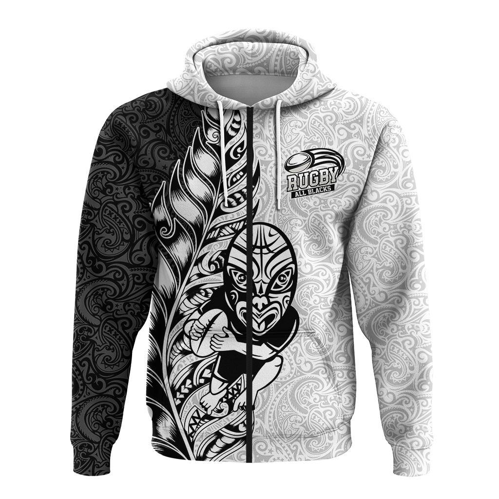 New Zealand Maori All Black Rugby Hoodie LT2