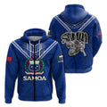 Samoa Zip Hoodie Samoan Warrior Pride LT12