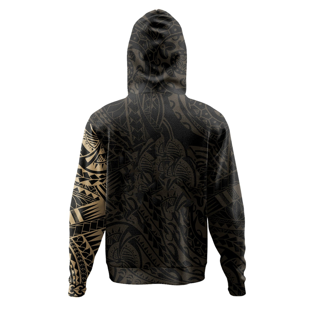 Philippines Polynesian Tribal Tattoo Style Gold Hoodie