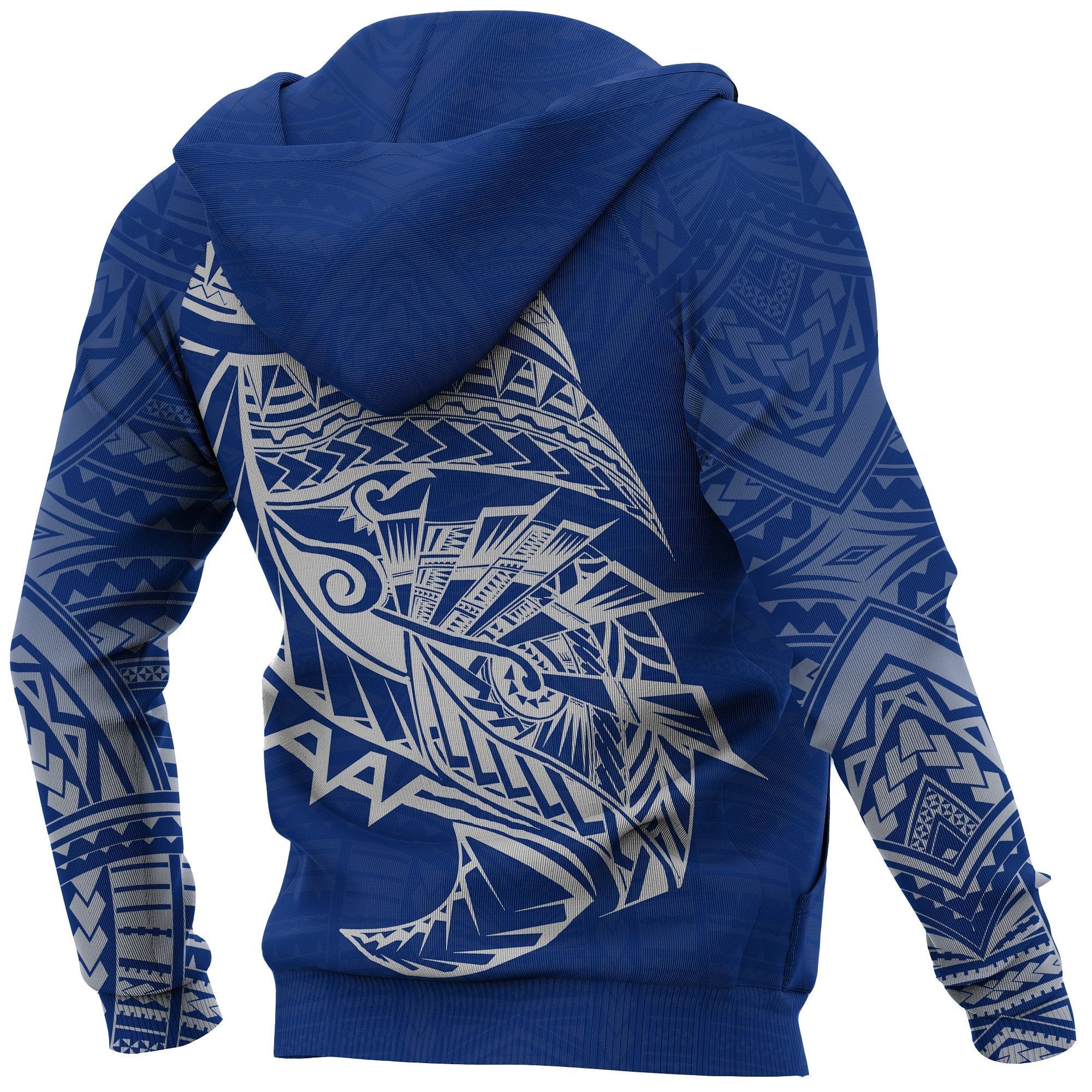 Samoa Rugby Hoodie Samoa Coat of Arms Polynesian Tattoo Style