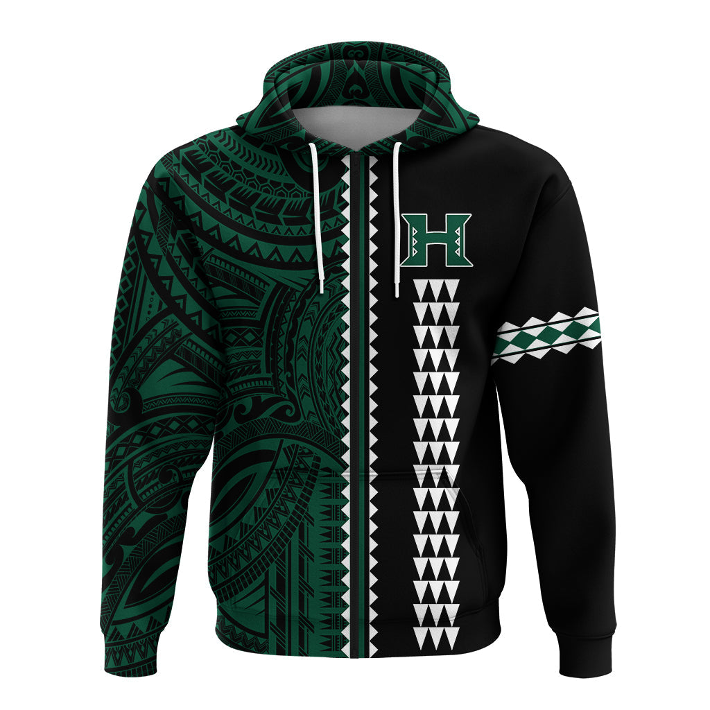 Hawaii Kakau Warrior Football Zip Hoodie LT12