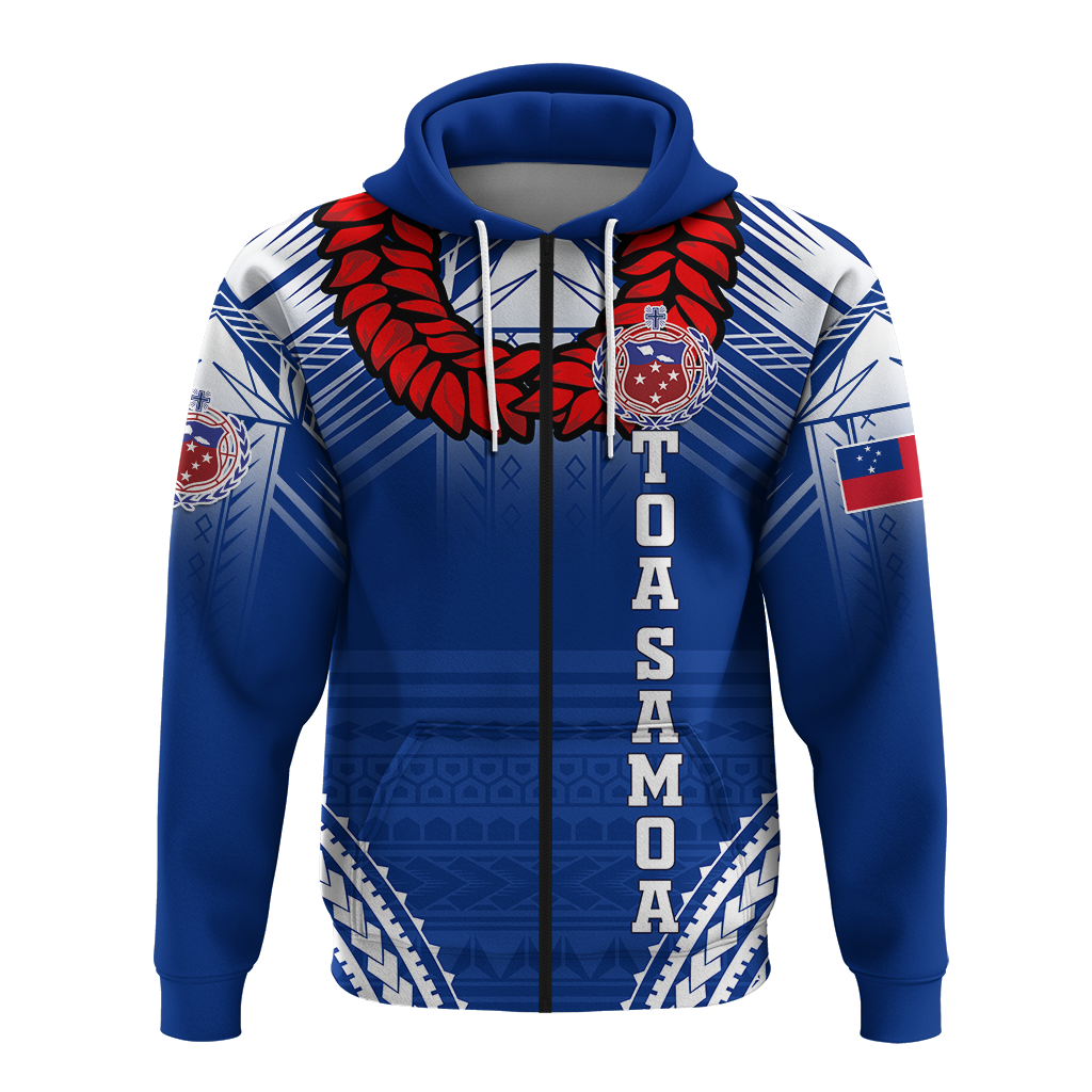 Toa Samoa Rugby Ula Fala Art Hoodie LT12