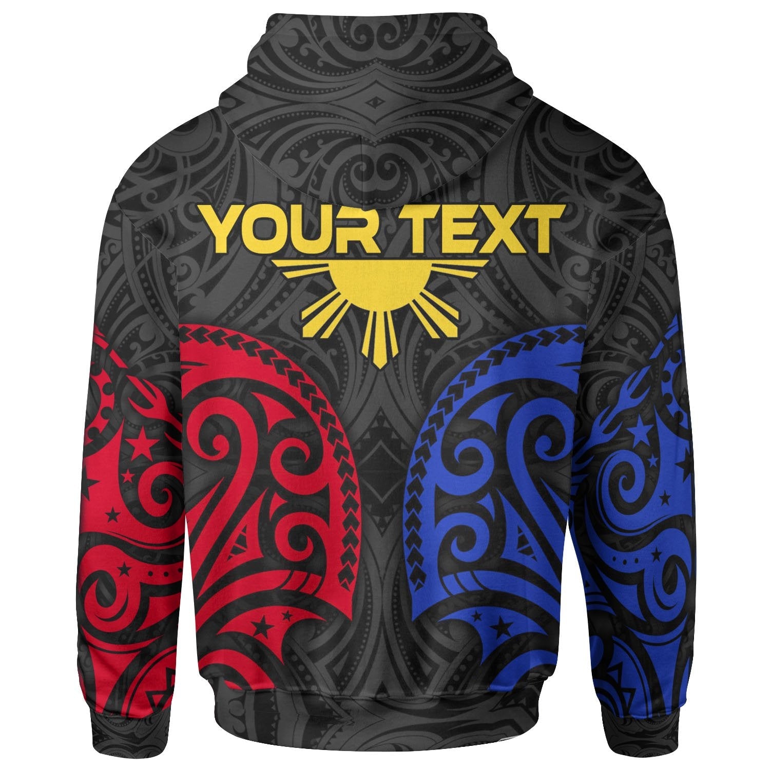 The Philippines Custom Zip up Hoodie Filipino Spirit