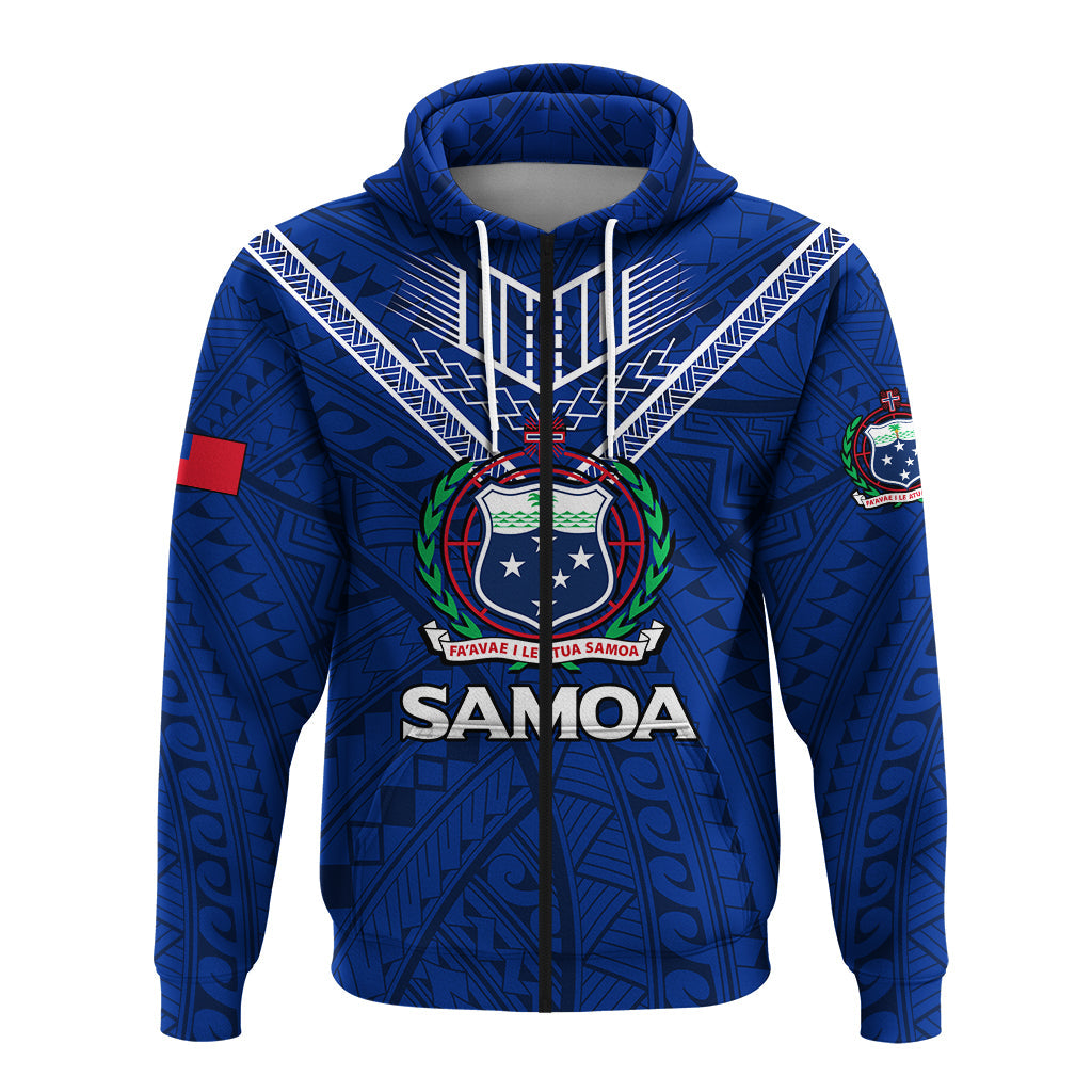 Samoa Zip Hoodie Samoan Warrior Pride LT12