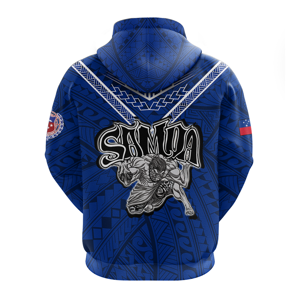 Toa Samoa Rugby Hoodie Samoan Warrior Pride LT12