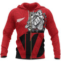 New Zealand Bulldog Zip Hoodie, Maori Bulldog Full Zip Hoodie