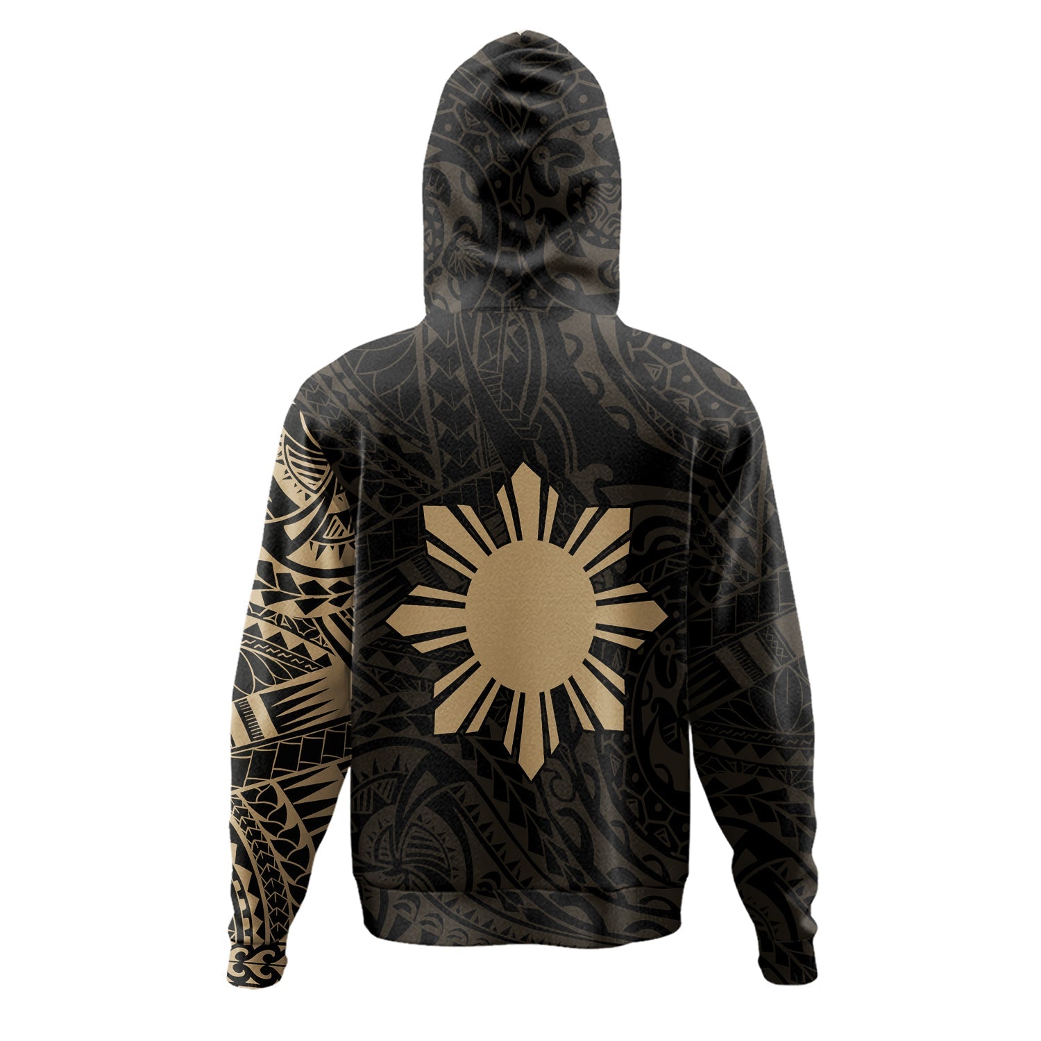 Philippines Polynesian Tattoo Style Hoodie Multicolor