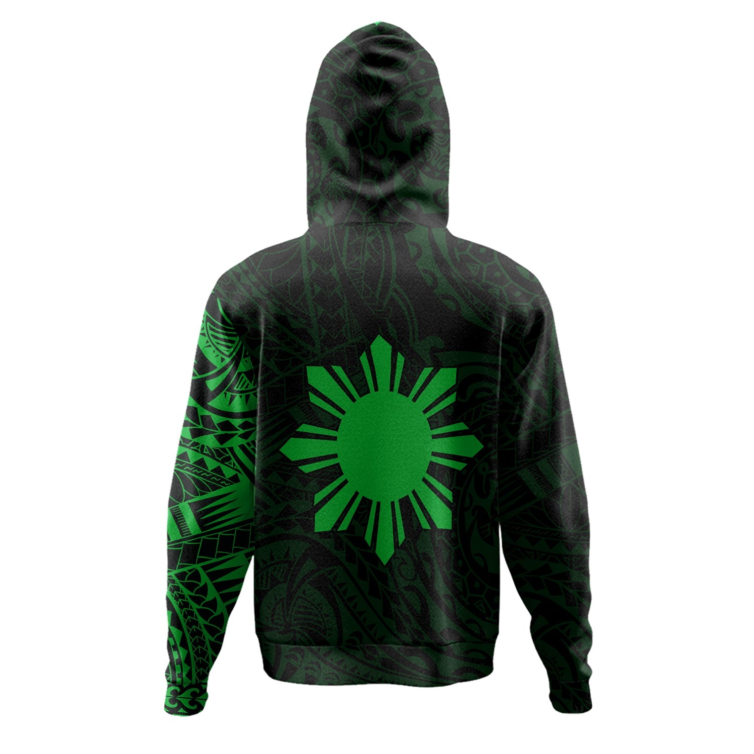 Philippines Polynesian Tattoo Style Hoodie Multicolor