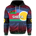 Custom Shefa Province Hoodie of Vanuatu Polynesian Patterns LT6