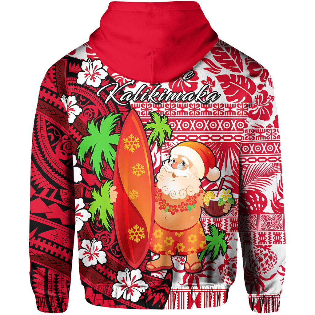 Mele Kalikimaka Hoodie Christmas Hawaii with Santa Claus LT13