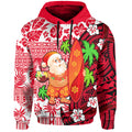 Mele Kalikimaka Hoodie Christmas Hawaii with Santa Claus LT13
