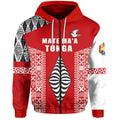 Tonga Rugby Zip Hoodie Mate Maa Tonga LT13