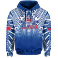 Samoa Rugby Hoodie Toa Samoa Polynesian Pacific Navy Version LT14