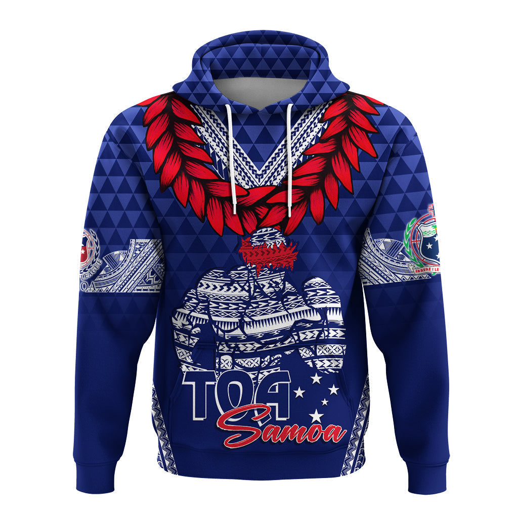 Custom Toa Samoa Hoodie Ulafala Style Samoa Warriors LT7