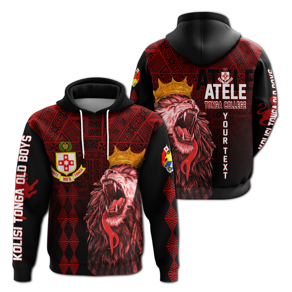 Custom Kolisi Tonga Atele Old Boys Hoodie Red Lions LT7