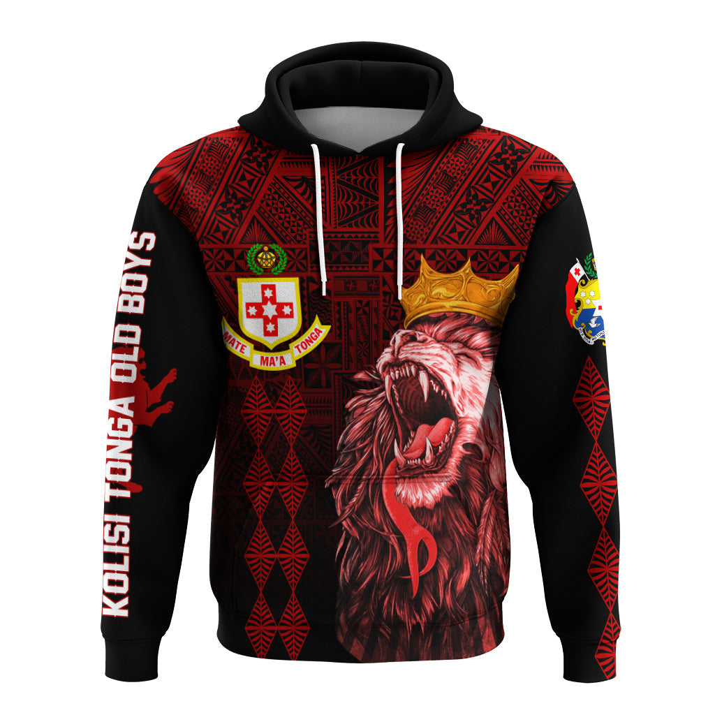 Custom Kolisi Tonga Atele Old Boys Hoodie Red Lions LT7
