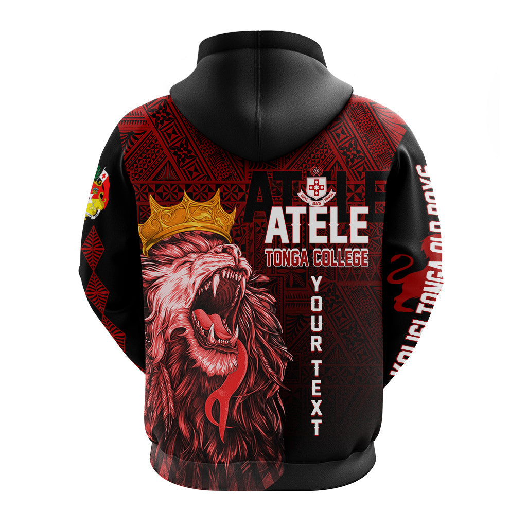 Custom Kolisi Tonga Atele Old Boys Hoodie Red Lions LT7