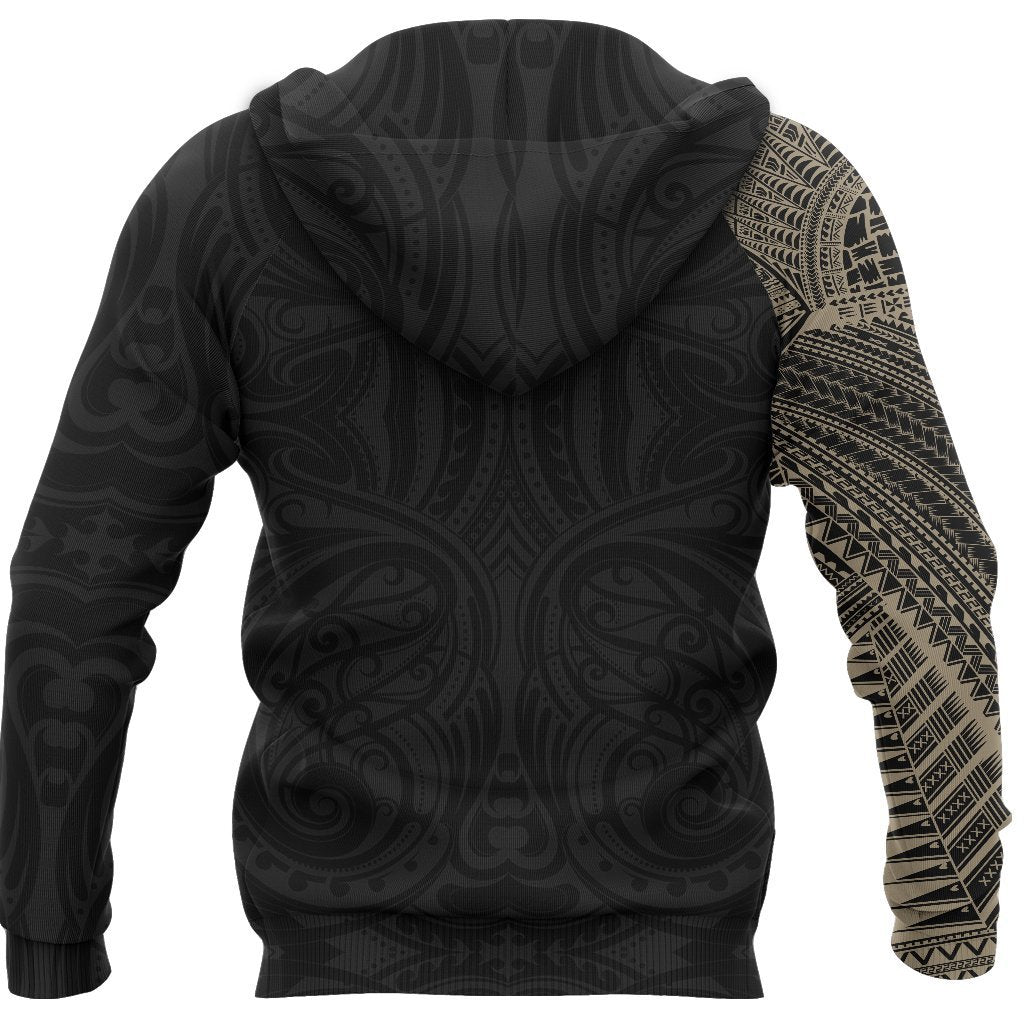 Samoa Tribal Hoodie Maori Tattoo Roman Reigns Pullover Hoodie Gold