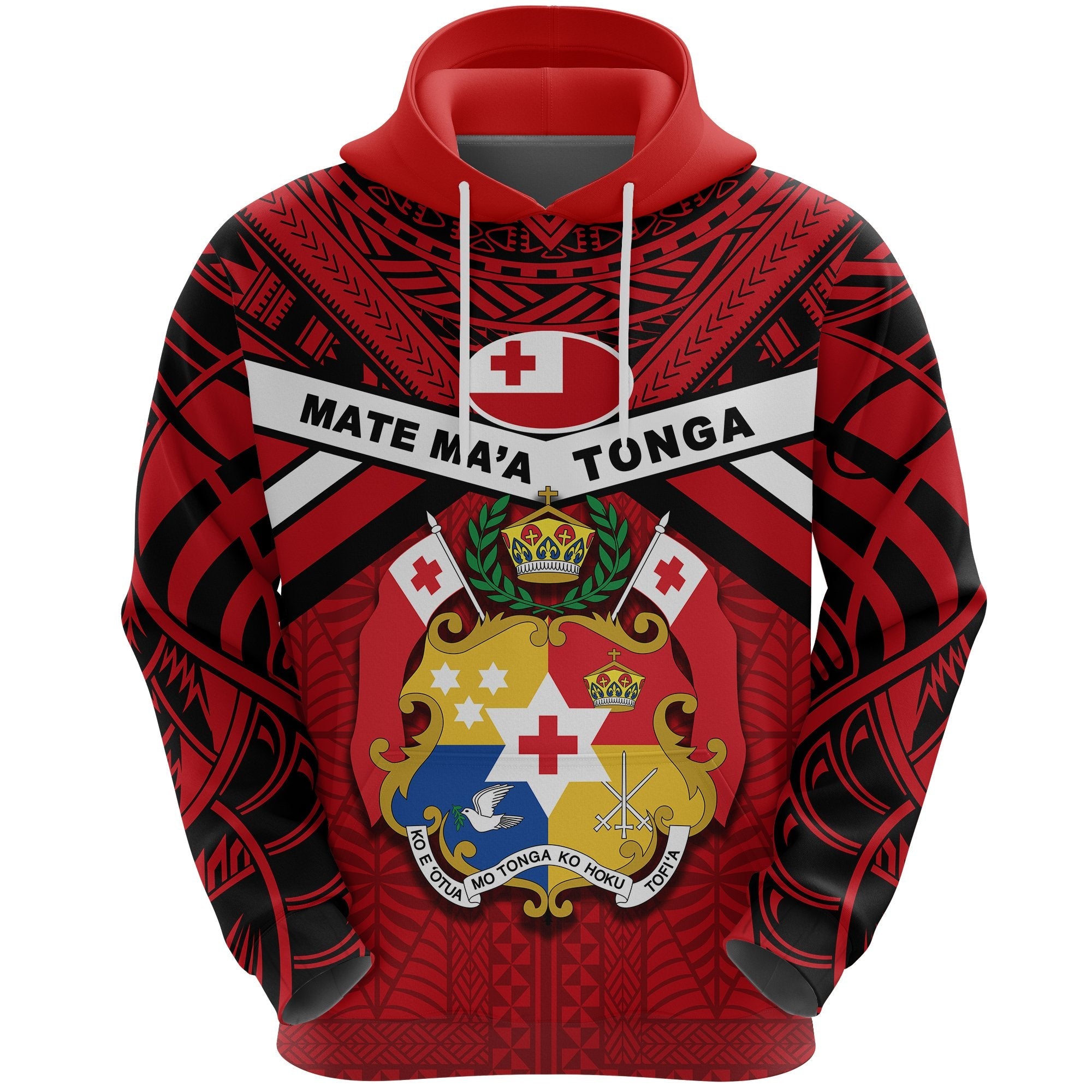 Tonga Rugby Hoodie Mate Maa Tonga