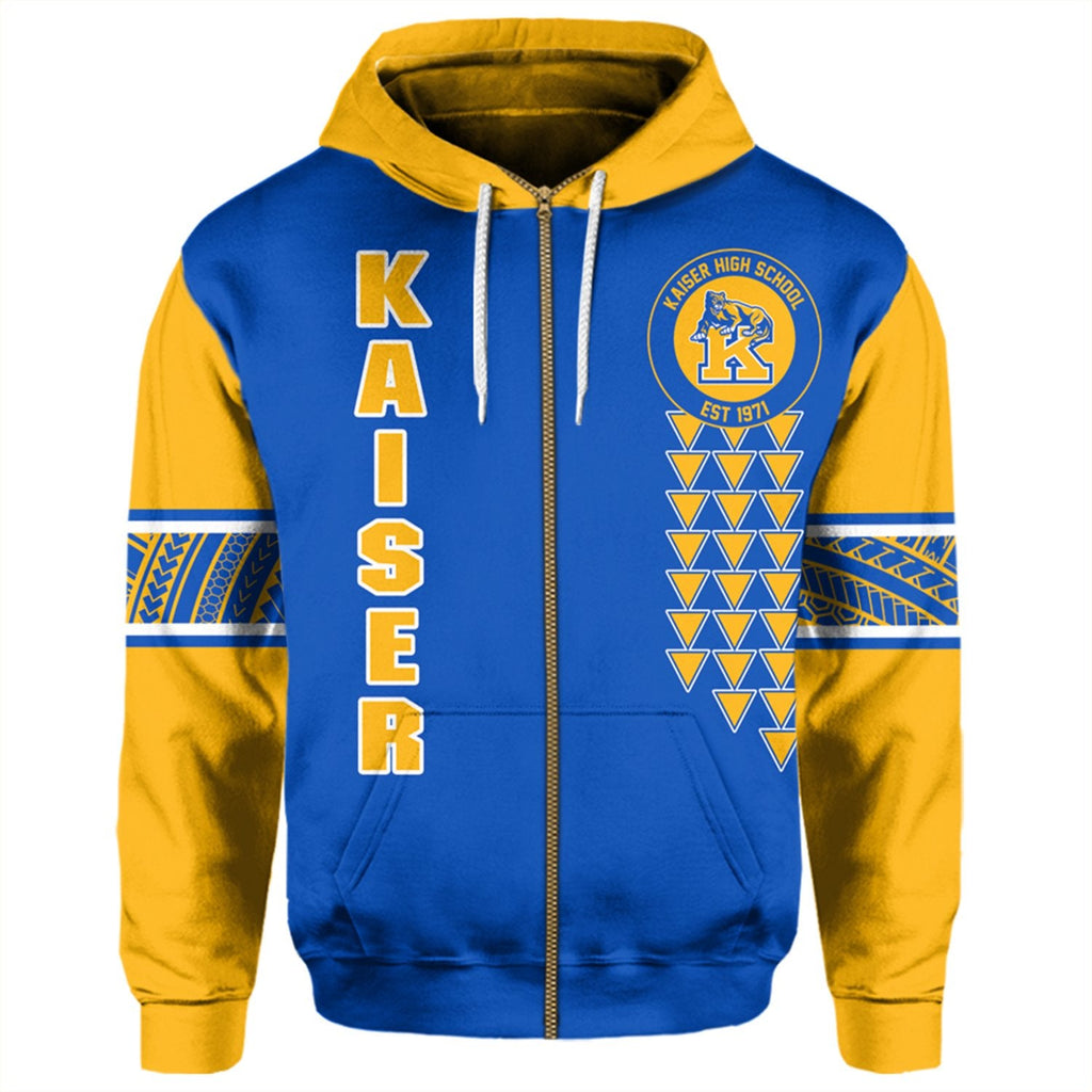Custom Hawaii Hoodie Kaiser High Custom Your Class Zip Hoodie