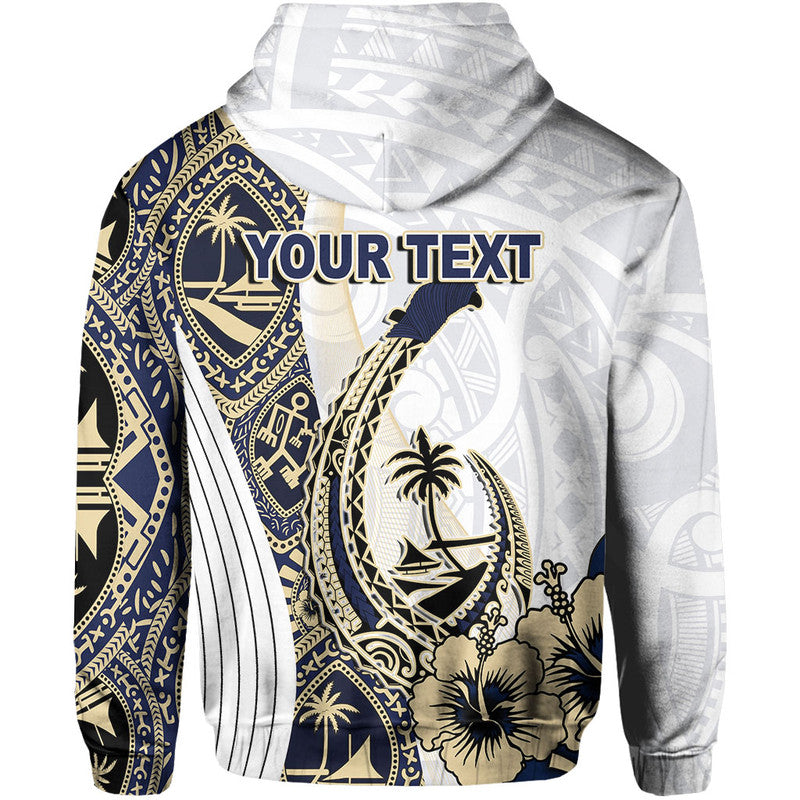 Custom Guam Fish Hook Hoodie White Style LT6