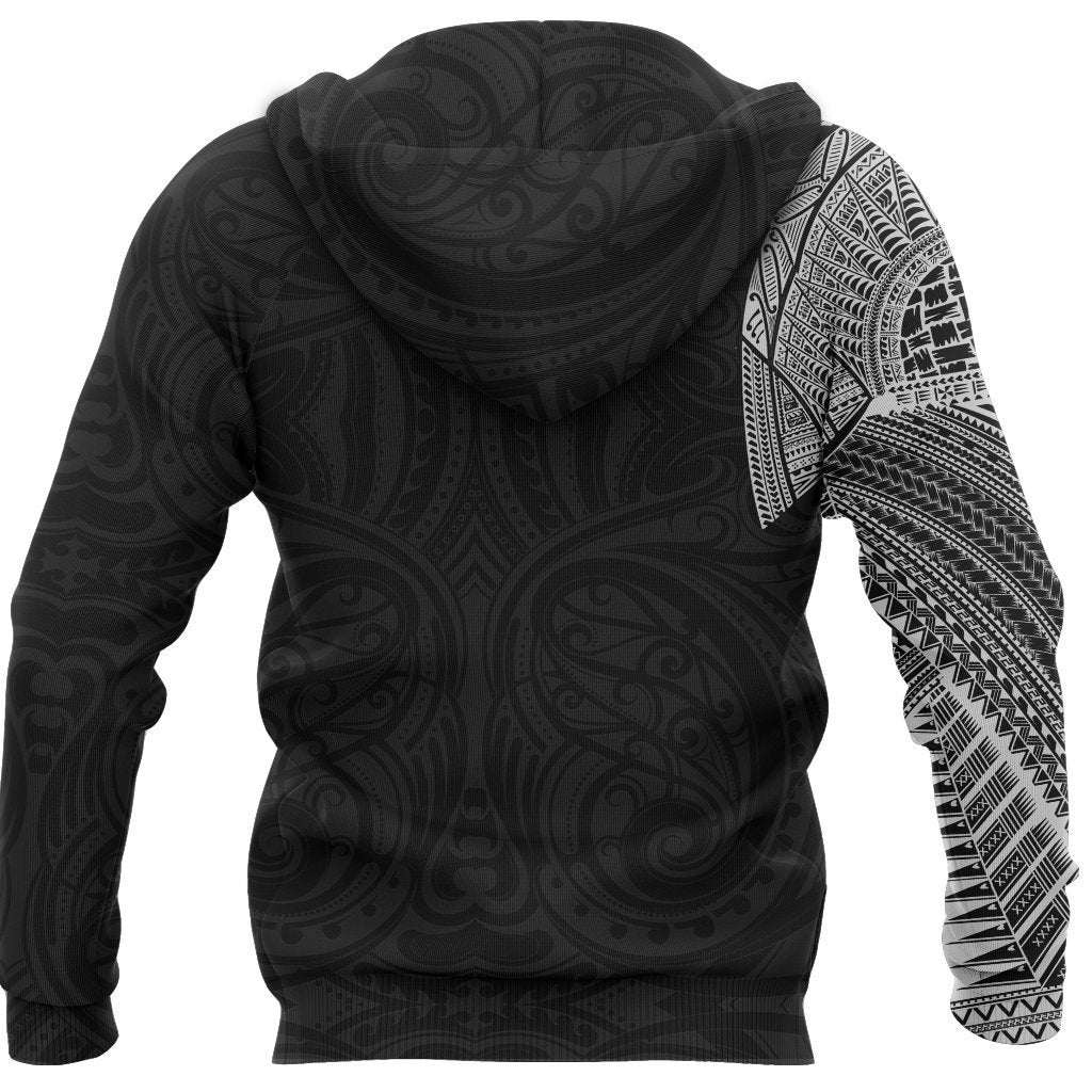 Samoa Tribal Zipper Hoodie Maori Tattoo Roman Reigns Zip up Hoodie