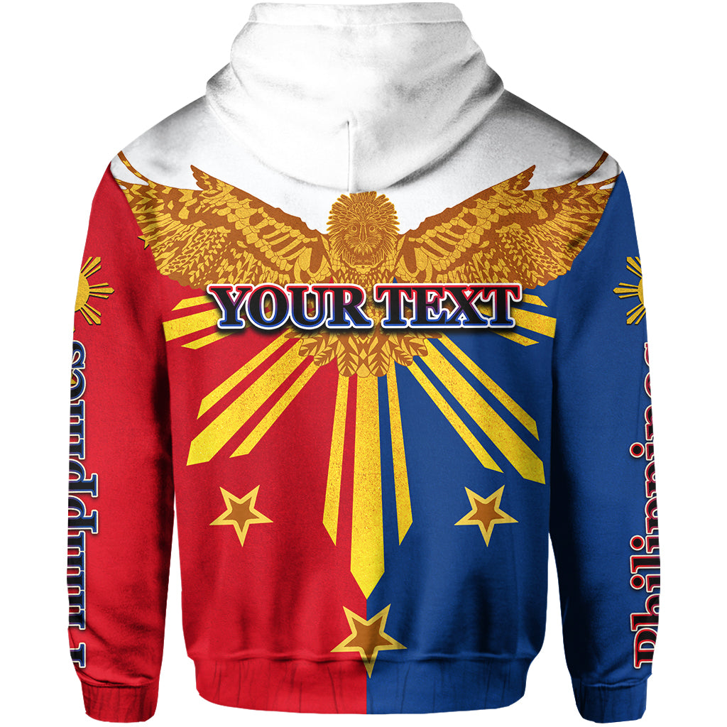 Custom Philippines Zip Hoodie Eagle LT6