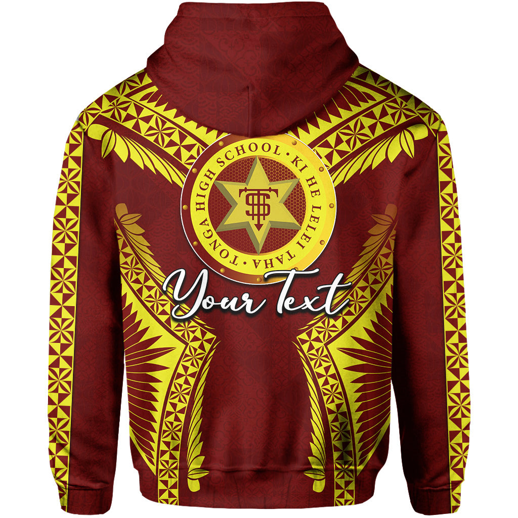 Custom Tonga High School Zip Hoodie Yellow Style LT6