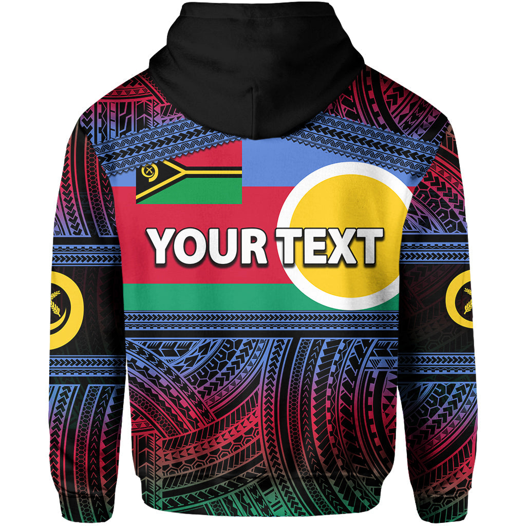 Custom Shefa Province Hoodie of Vanuatu Polynesian Patterns LT6
