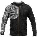 Samoa Tribal Zipper Hoodie Maori Tattoo Roman Reigns Zip up Hoodie