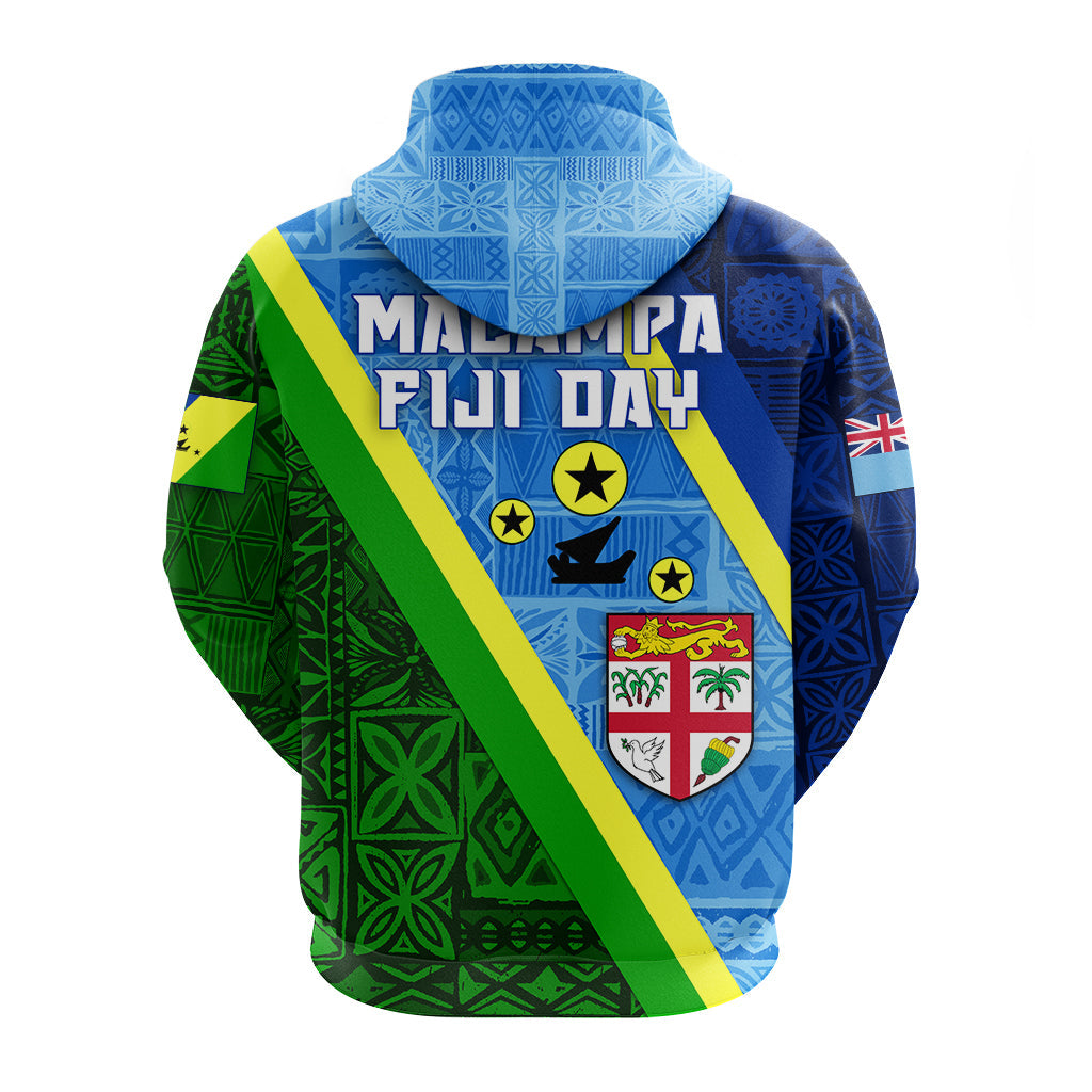 Vanuatu Malampa Fiji Day Hoodie Combine Flag Design LT4