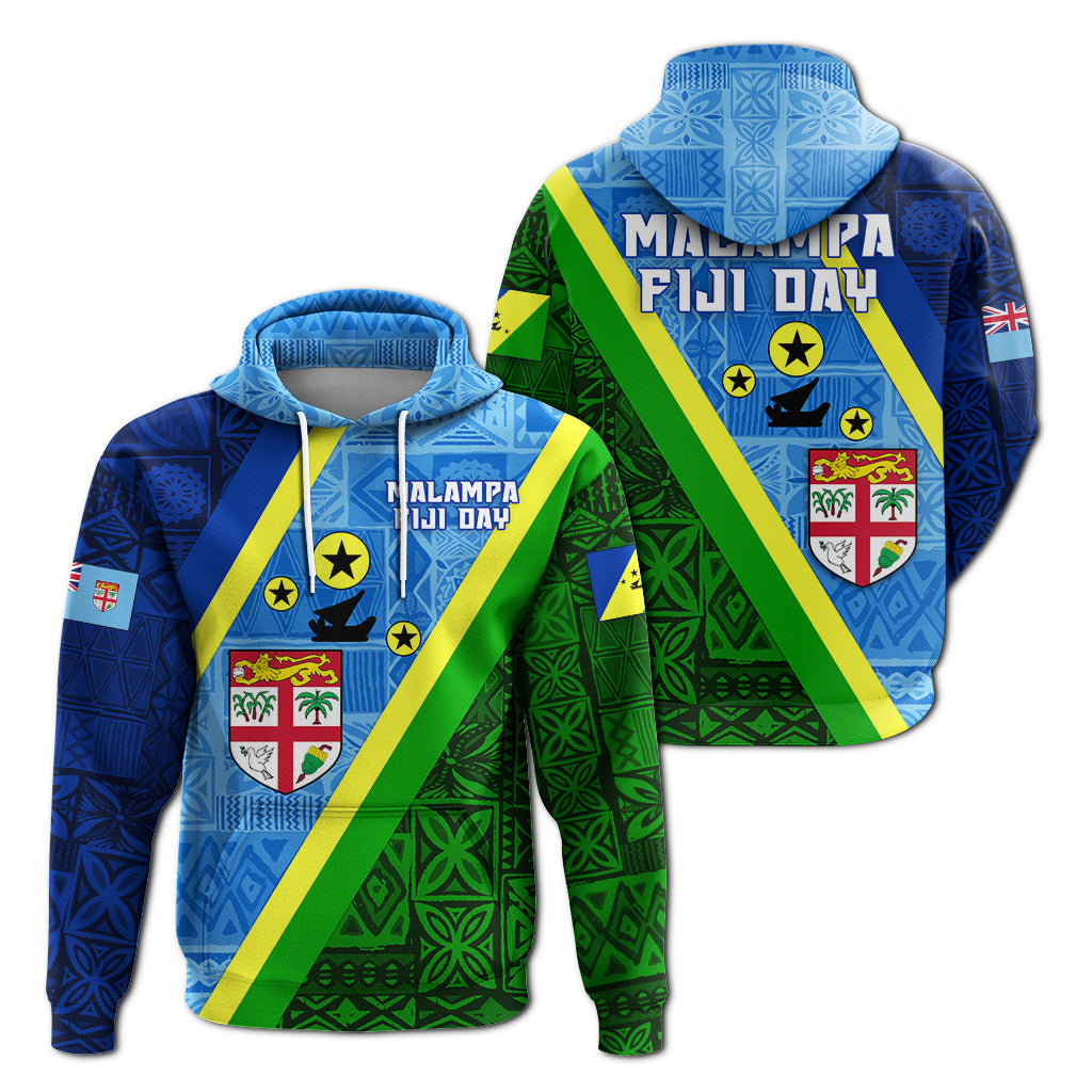 Vanuatu Malampa Fiji Day Hoodie Combine Flag Design LT4