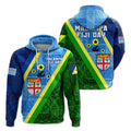 Vanuatu Malampa Fiji Day Hoodie Combine Flag Design LT4