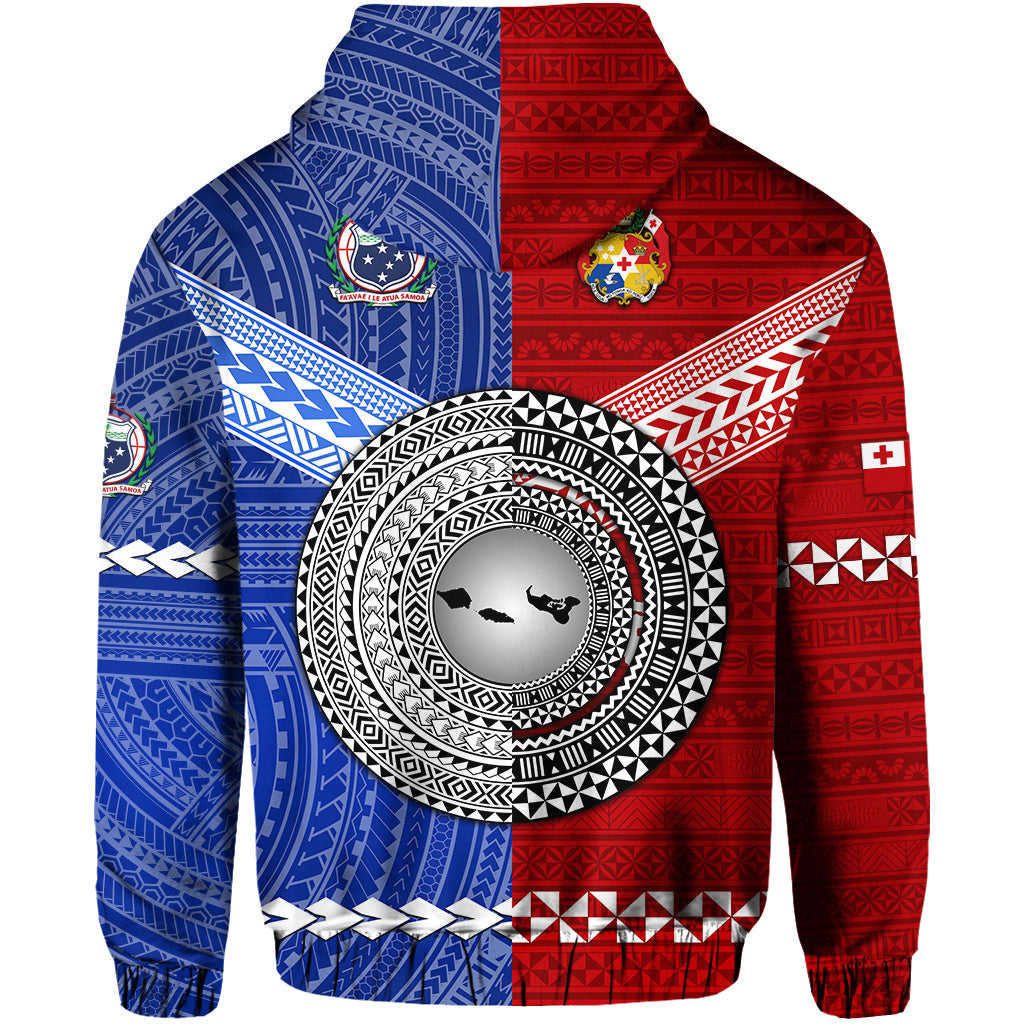 Tonga and Samoa Together Hoodie Unique Style LT8