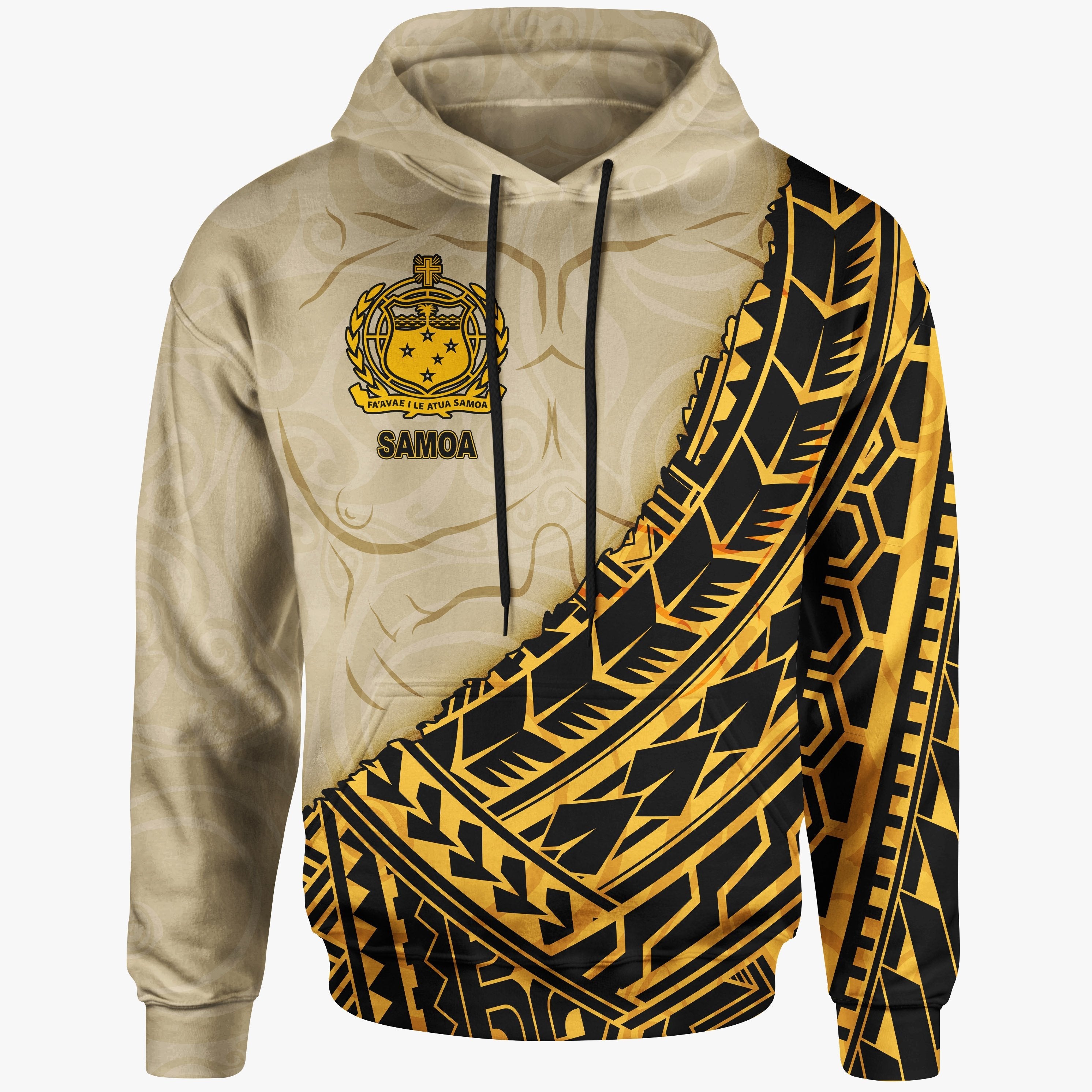 Samoa Hoodie Polynesian Wild Style
