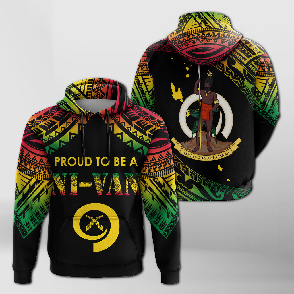 Vanuatu Proud To Be A Ni Van Polynesian Pattern Hoodie LT7