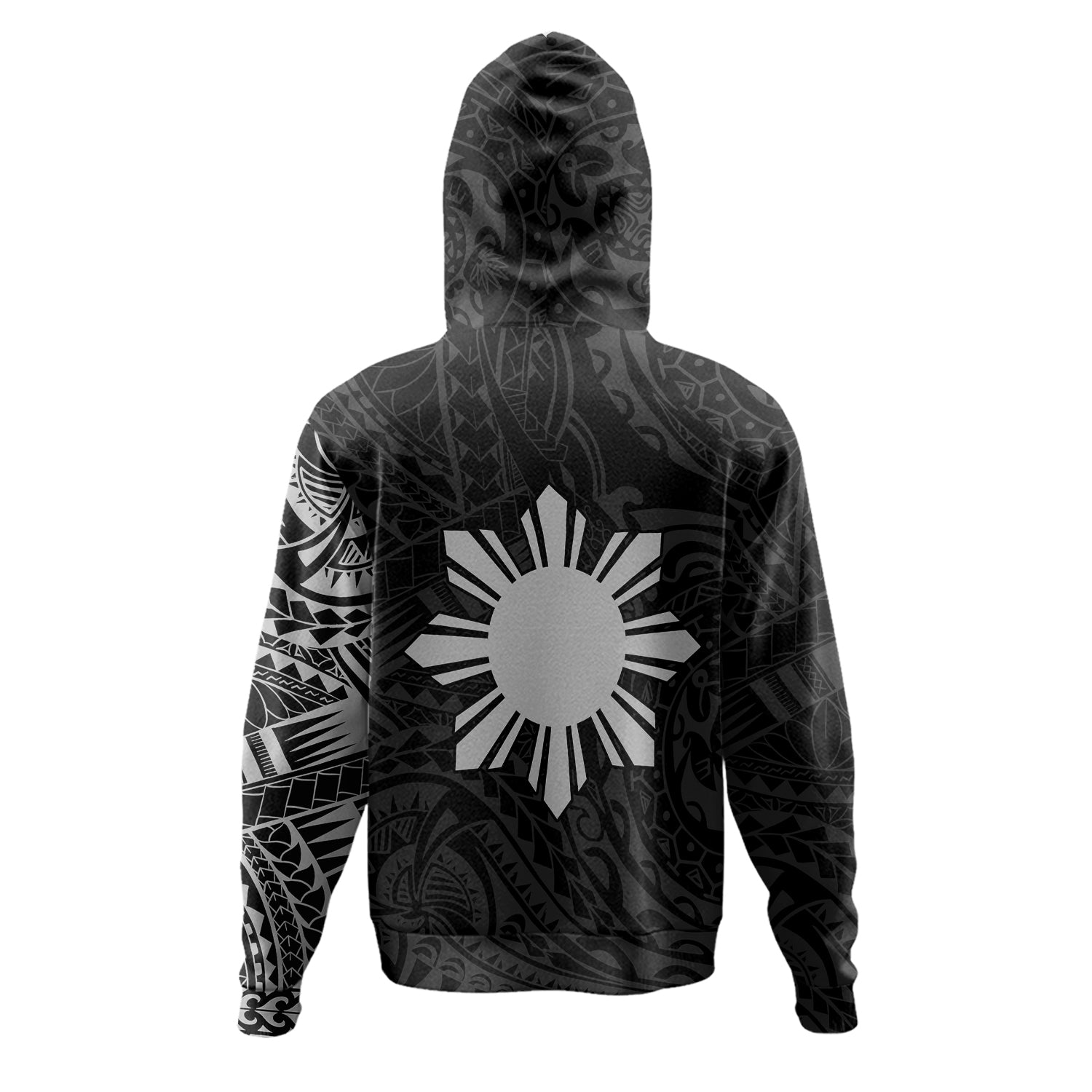 Philippines Polynesian Tattoo Style Hoodie Multicolor