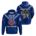 Custom Toa Samoa Rugby Hoodie Samoan Warrior Pride LT12