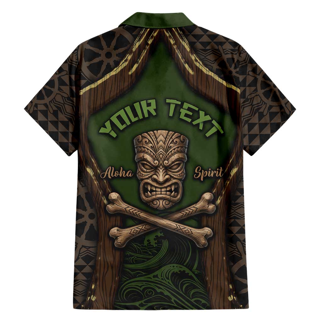Personalised Hawaii Tiki Pirates Hawaiian Shirt Kakau Pattern Polynesian Style DT05