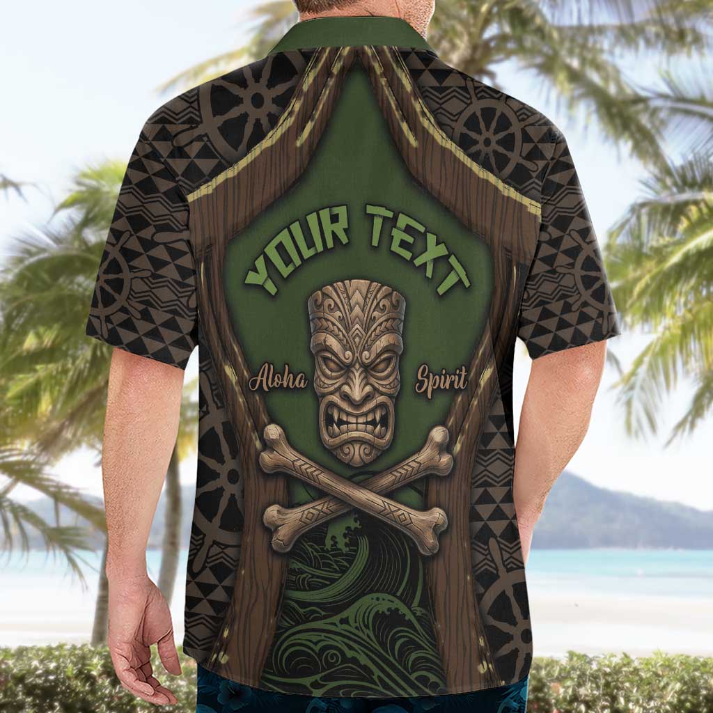 Personalised Hawaii Tiki Pirates Hawaiian Shirt Kakau Pattern Polynesian Style DT05