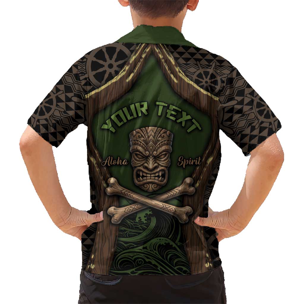 Personalised Hawaii Tiki Pirates Hawaiian Shirt Kakau Pattern Polynesian Style DT05