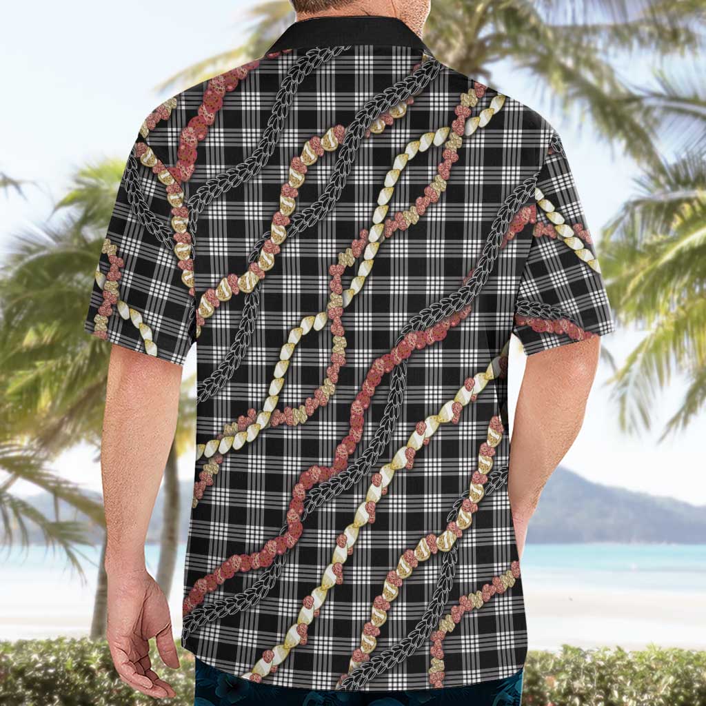 Hawaii Palaka Niihau Shell Lei Hawaiian Shirt Tropical Island Plaid Patterns DT05