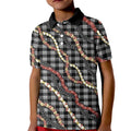 Hawaii Palaka Niihau Shell Lei Kid Polo Shirt Tropical Island Plaid Patterns DT05