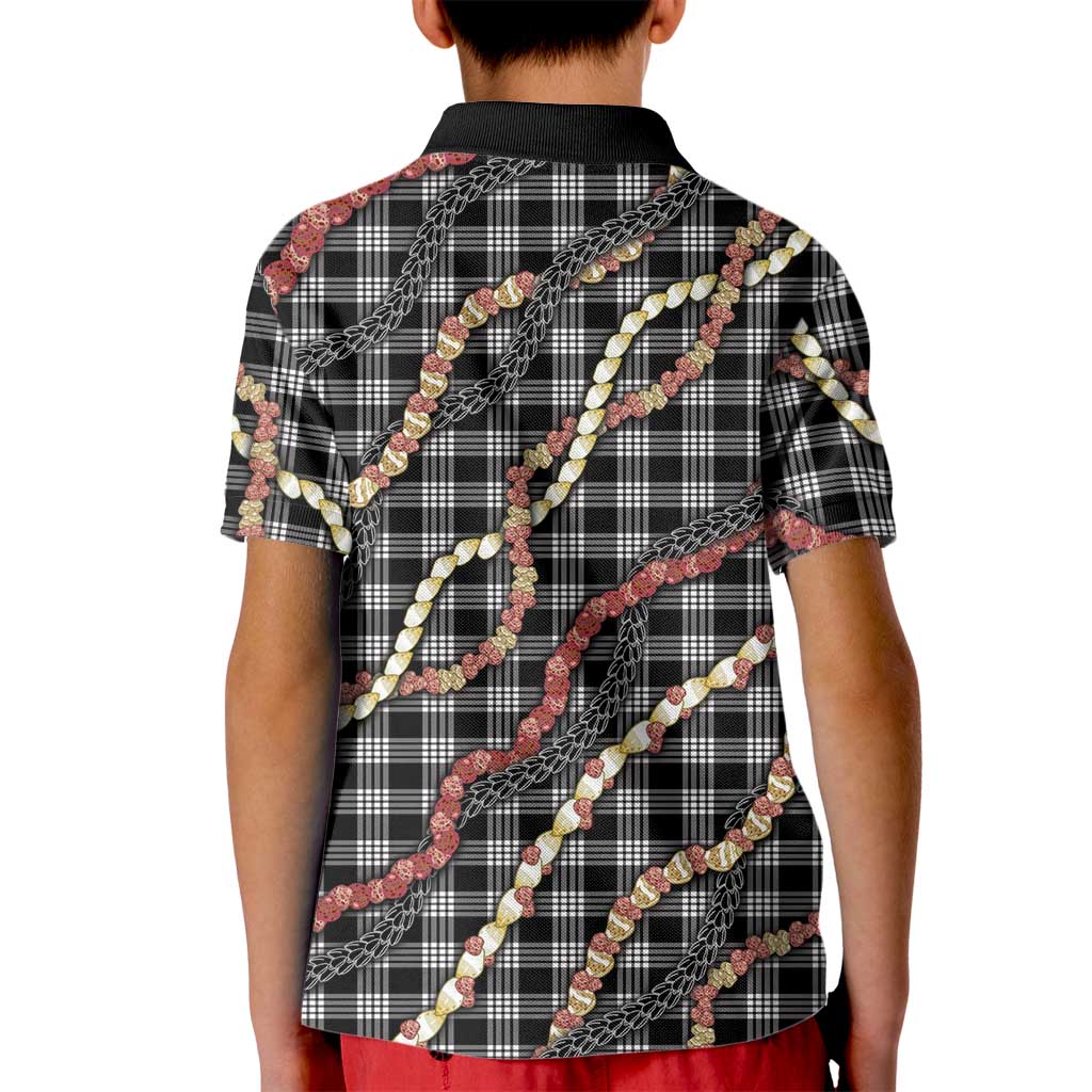 Hawaii Palaka Niihau Shell Lei Kid Polo Shirt Tropical Island Plaid Patterns DT05