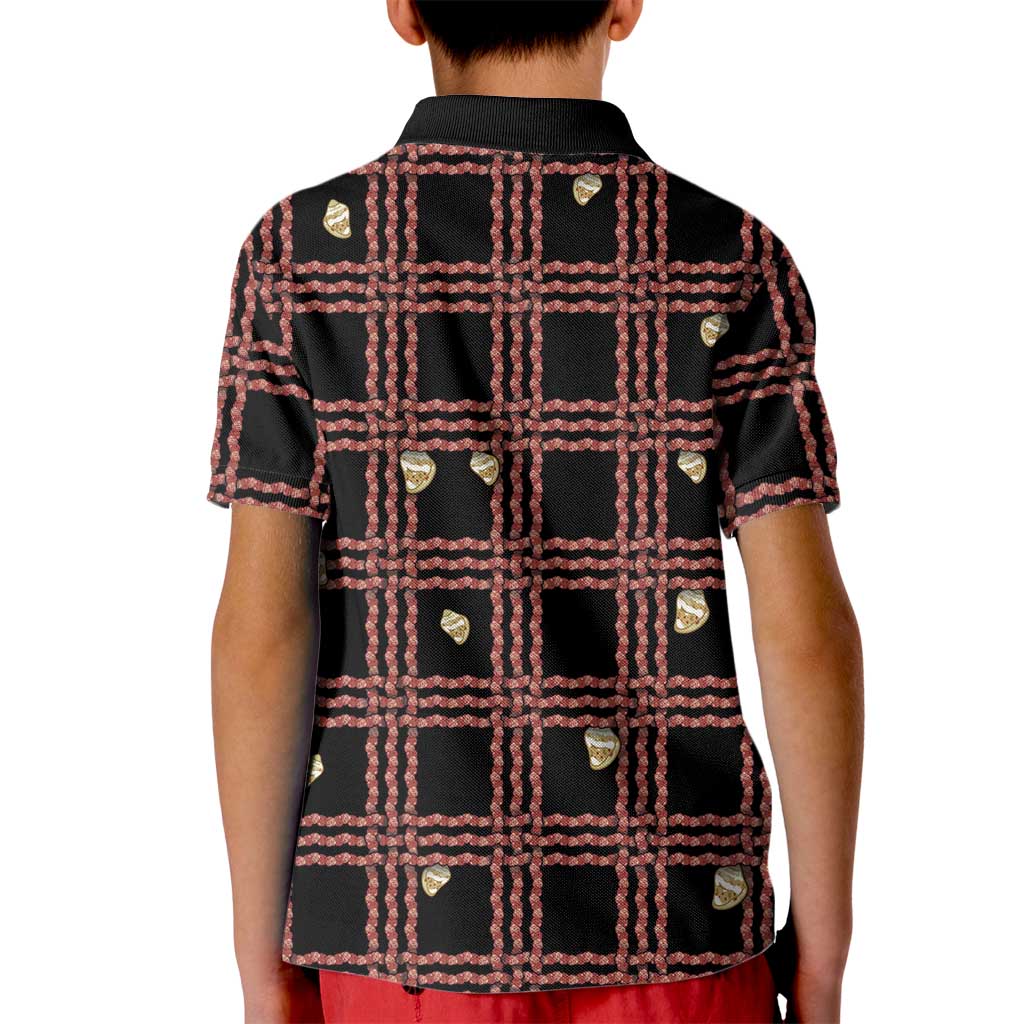 Hawaii Palaka Kahelelani Shell Lei Costume Kid Polo Shirt Plaid Patterns DT05