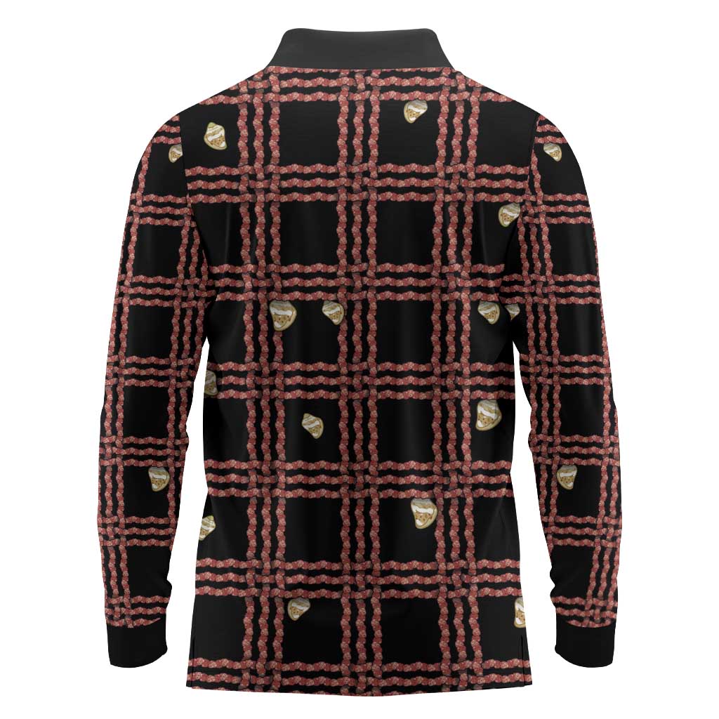 Hawaii Palaka Kahelelani Shell Lei Costume Long Sleeve Polo Shirt Plaid Patterns DT05